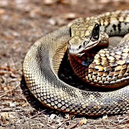 Image similar to a rattlesnake