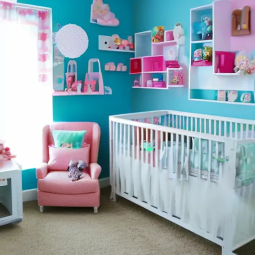 Image similar to kawaii baby room