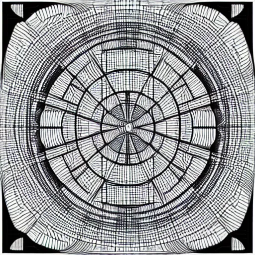 Image similar to iterated centroids, barycentric subdivision, sierpinski gasket, pencil line art, trending on artstation