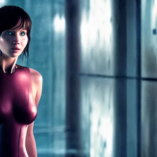 Prompt: jennifer lawrence starring in ghost in the shell