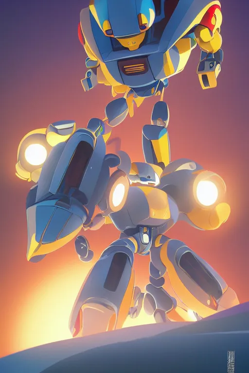 Image similar to metabots medabots medarotto medarot robot minimalist comics, behance hd by jesper ejsing, by rhads, makoto shinkai and lois van baarle, ilya kuvshinov, rossdraws global illumination ray tracing hdr radiating a glowing aura