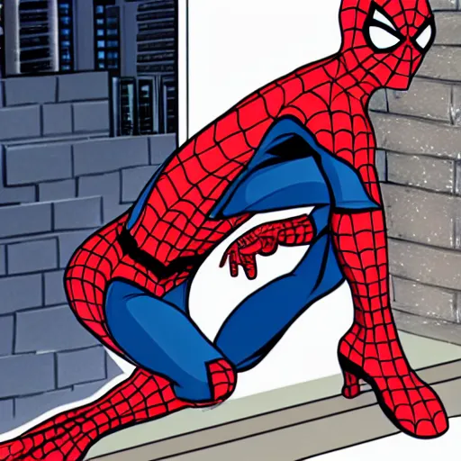 Image similar to spider man as a hot girl