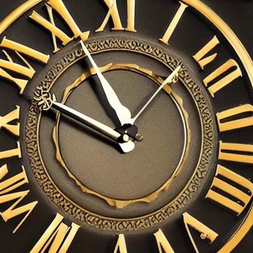Image similar to close up of high quality wall clock, ultra realistic, 4k,