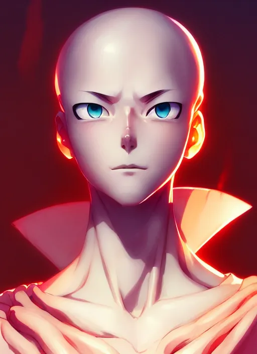 Image similar to saitama, portrait shinkai makoto studio ghibli studio key hideaki anno sakimichan stanley artgerm lau rossdraws james jean marc simonetti elegant highly detailed digital painting artstation pixiv