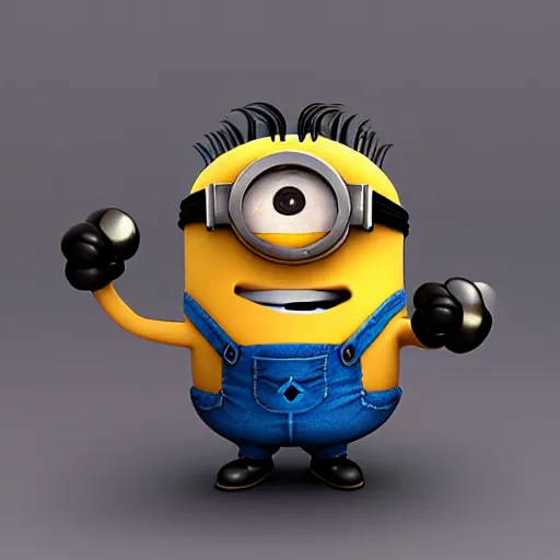 Image similar to Super buff Minion, sharp focus, 4k