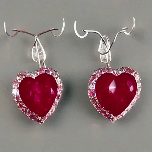 Image similar to a crystal heart vvs diamond ruby heart filled with blood flowing through wire veins crystal heart