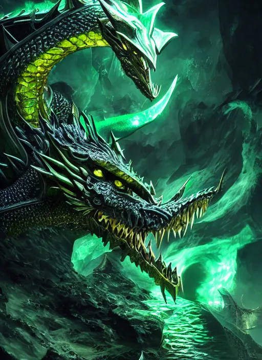 Image similar to emerald dragon, ultra detailed fantasy, elden ring, realistic, dnd character portrait, full body, dnd, rpg, lotr game design fanart by concept art, behance hd, artstation, deviantart, global illumination radiating a glowing aura global illumination ray tracing hdr render in unreal engine 5