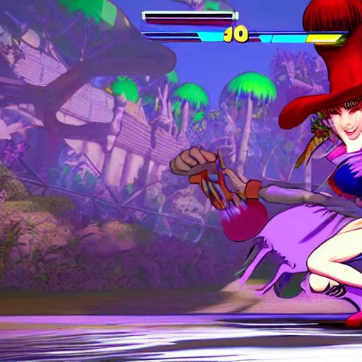 Prompt: Alice from wonderland fighting in street fighter 6 8k amazing level of detail ultra high quality