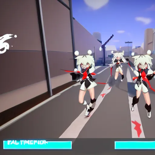 Image similar to a typical hoppou raid in vrchat, screenshot unity 3 d, vrchat