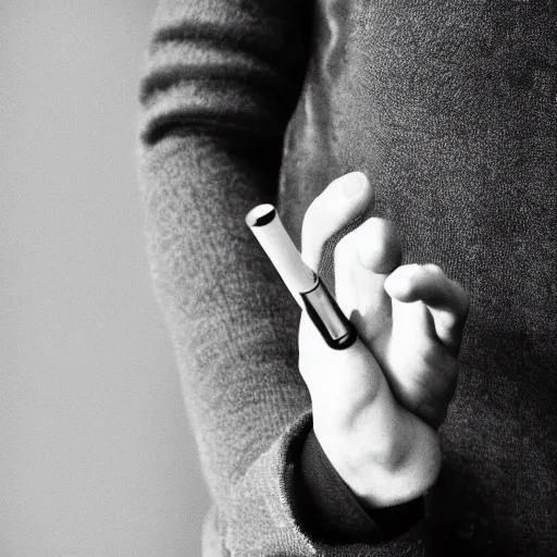 Prompt: arm with cigarette