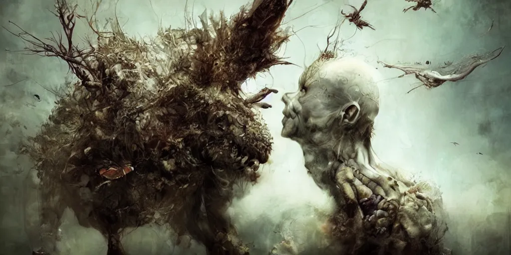 Prompt: The end of mankind, by ryohei hase