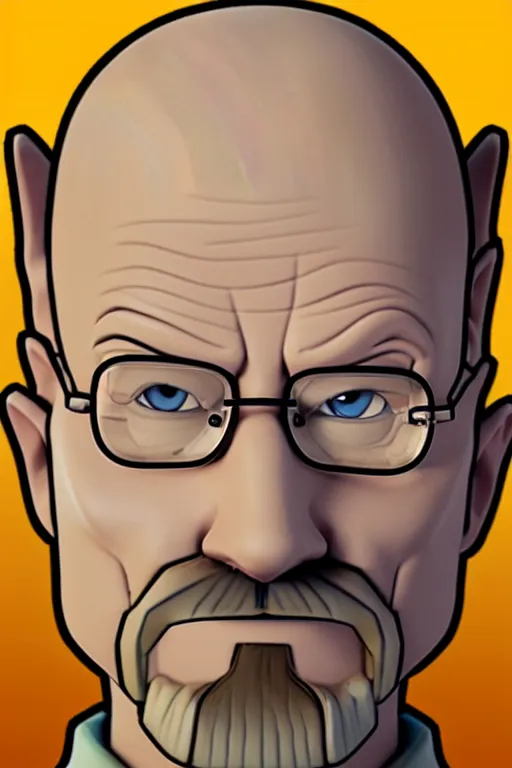 Image similar to walter white as a character in clash of clans