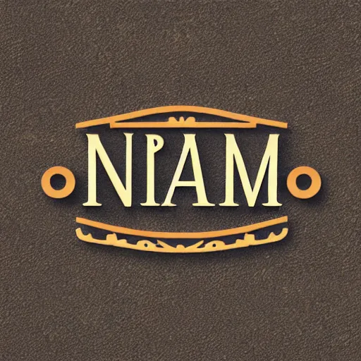 Image similar to narm museum logo, vintage,