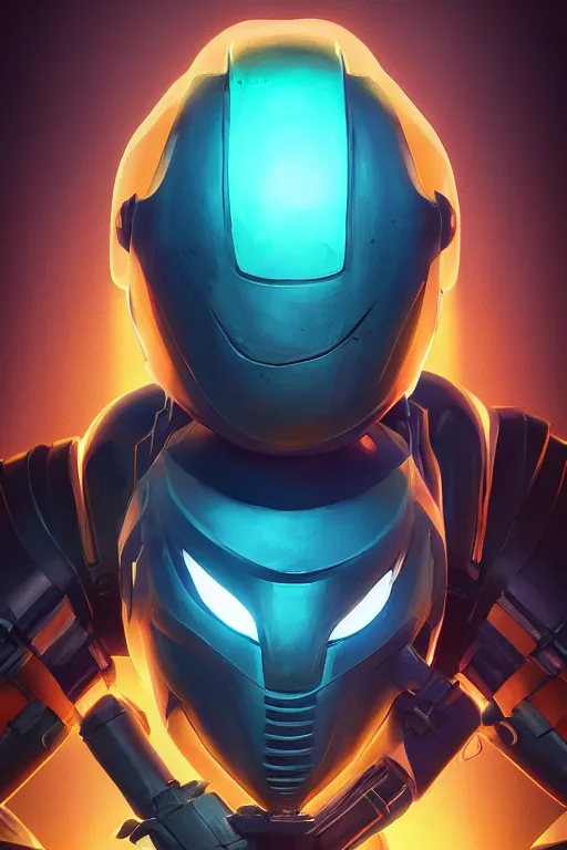 Image similar to epic mask helmet robot ninja portrait stylized as fornite style game design fanart by concept artist gervasio canda, behance hd by jesper ejsing, by rhads, makoto shinkai and lois van baarle, ilya kuvshinov, rossdraws global illumination radiating a glowing aura global illumination ray tracing hdr render in unreal engine 5