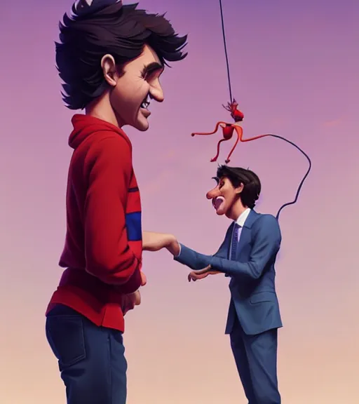 Prompt: justin trudeau as string puppet, loftis, cory behance hd by jesper ejsing, by rhads, makoto shinkai and lois van baarle, ilya kuvshinov, rossdraws, global illumination