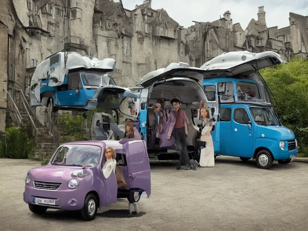 Image similar to Renault 4 Master in the movie Howls Moving Castle