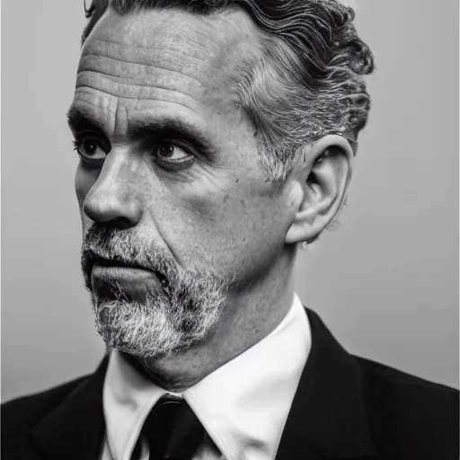 Prompt: Detailed portrait of Jordan Peterson, gay, 8k, realistic, 50mm photograph