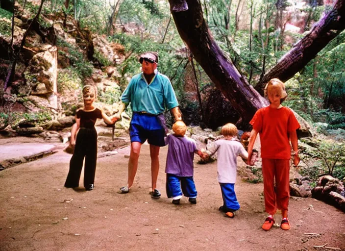 Image similar to photo of a family vacation to most liminal space in the world, fujifilm velvia 5 0, color photography, sigma 2 8 mm