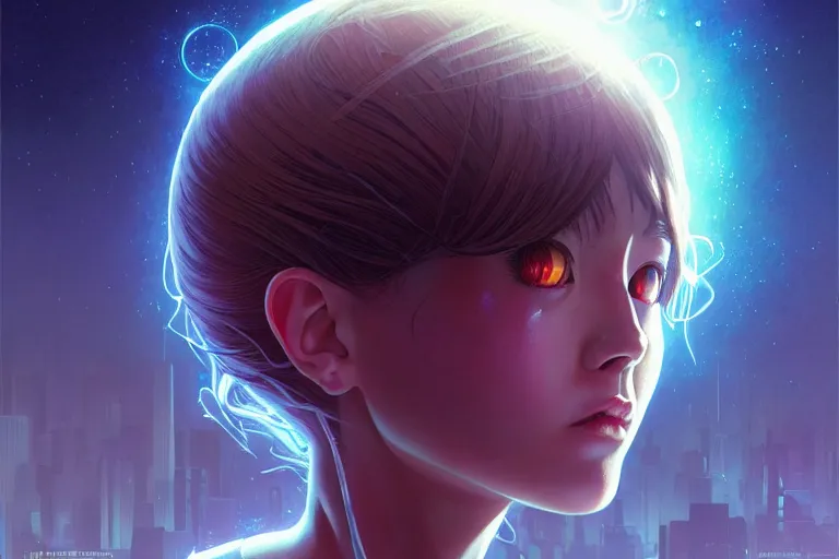 Prompt: azathoth girl save the earth, occlusion shadow, specular reflection, rim light, unreal engine, artgerm, artstation, art by hiroaki samura and ilya kuvshinov and ossdraws, intricate, highly detailed 8 k, surrealistic fantasy illustration, cosmic horror, box office hit, movie poster