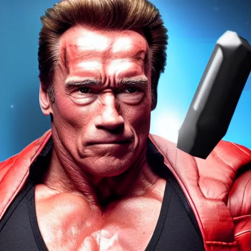 Image similar to a screenshot of arnold schwarzenegger as hammond in overwatch