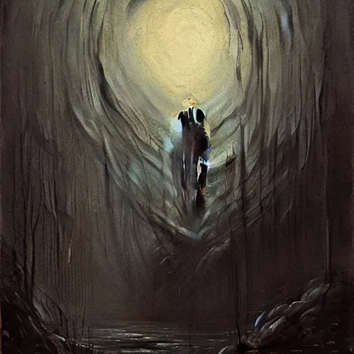 Image similar to the fire in my core heats my heart to the breaking point, twixt horror and despair my lungs catch, but cannot sate. The mind from direction fails, and cannot help but confuse my gait. dark concept art, by Greg Rutkowski, Gustav Dore, and Edvard Munch.