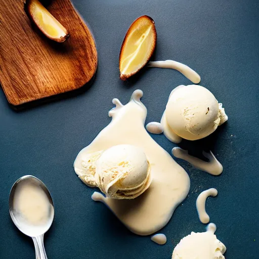 Prompt: delicious vanilla ice cream , 8k , mega high quality , professional food photography , award winning photo , foodporn