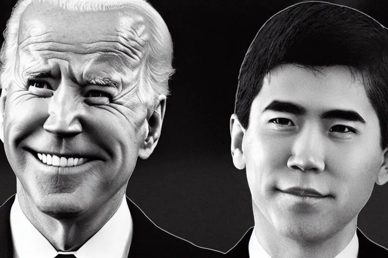 Image similar to Joe Biden melts America, Junji Ito