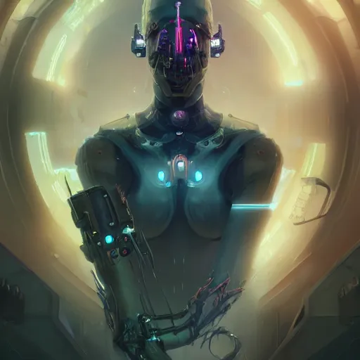 Image similar to portrait of a cybernetic frankenstein, cyberpunk concept art by pete mohrbacher and artgerm and wlop and greg rutkowski and deathburger, digital art, highly detailed, intricate, sci-fi, sharp focus, Trending on Artstation HQ, deviantart, unreal engine 5, 4K UHD image