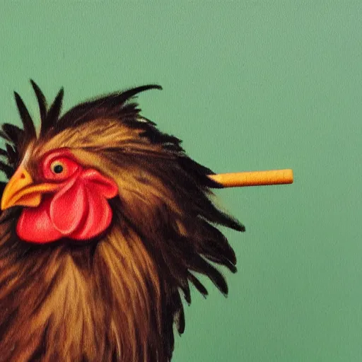 Image similar to a chicken on a lolly stick, photo realistic