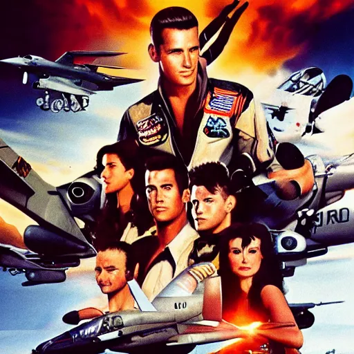 Prompt: top gun movie crossover of last of the mohicans fantasy art 4 k photo