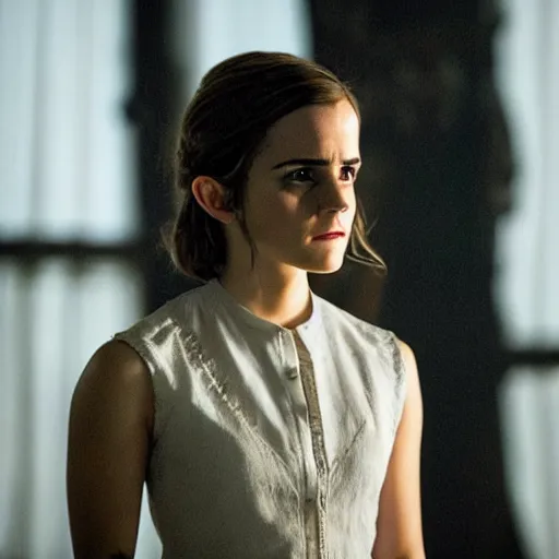 Image similar to still of emma watson in westworld tv series