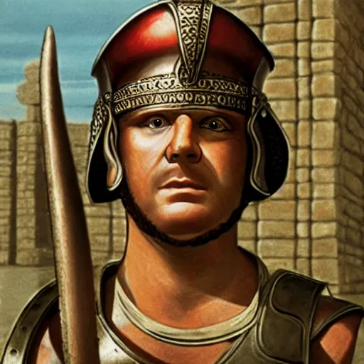 Image similar to roman centurion, in life of brian