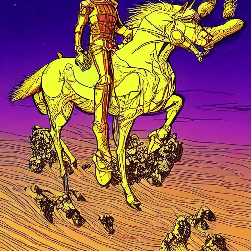 Image similar to techno - spirit utopian gallant knight, future perfect, award winning digital art by moebius