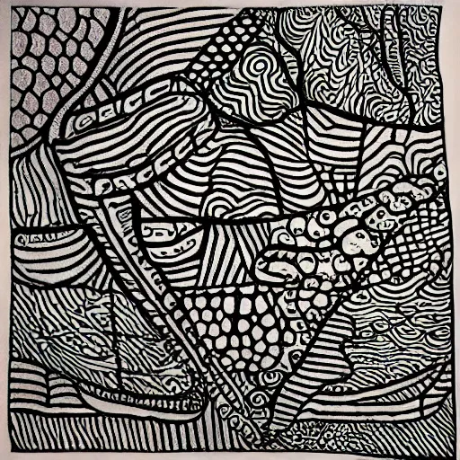 Image similar to zentangle by jean dubuffet