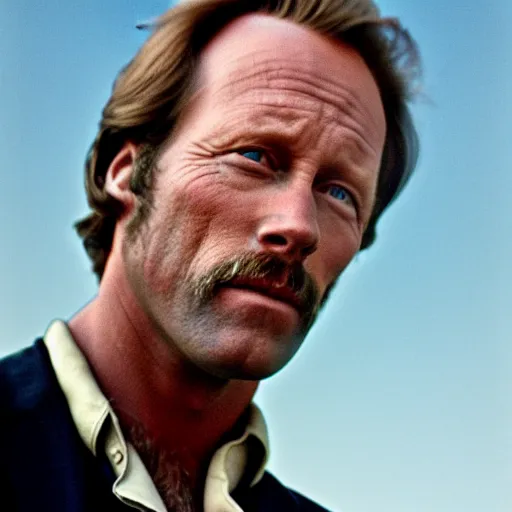 Image similar to color 35mm film still of Louis Herthum, figure portrait