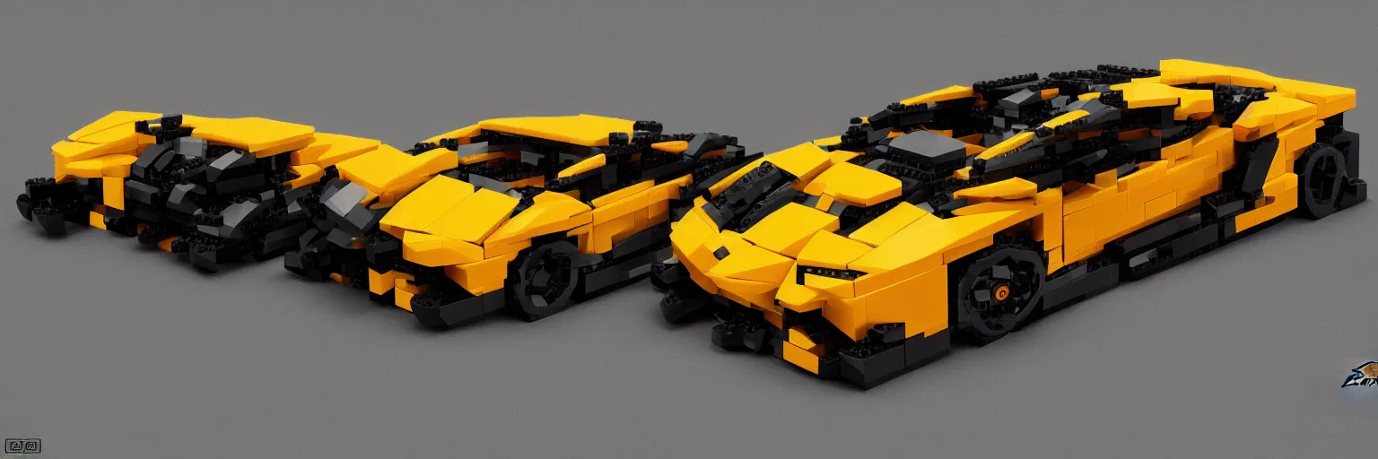 Image similar to a single lamborghini. lego style, concept art. trending on artstation. in the style of thu berchs and eddie mendoza