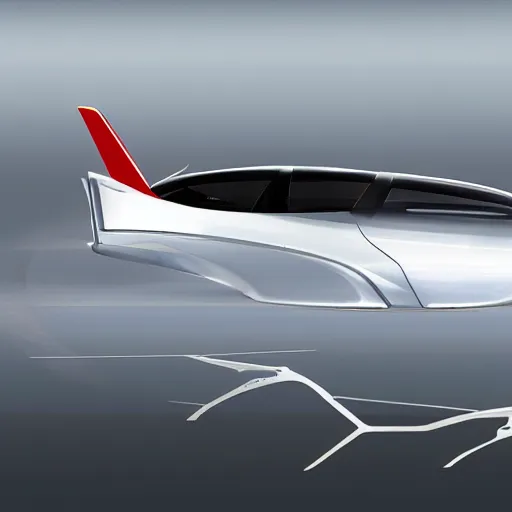 Image similar to concept designs for a tesla jet