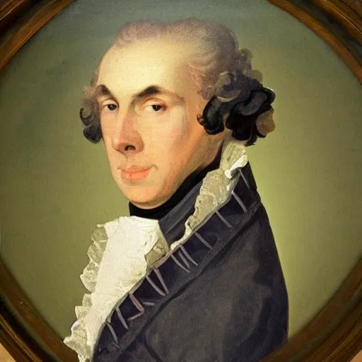 Image similar to An 18th century oil painting of Jerma985 in the mid-late 1700s, Jerma985, grainy, realistic, very realistic, hyperrealistic, highly detailed, very detailed, extremely detailed, very neat, very epic, very cool, detailed, trending on artstation