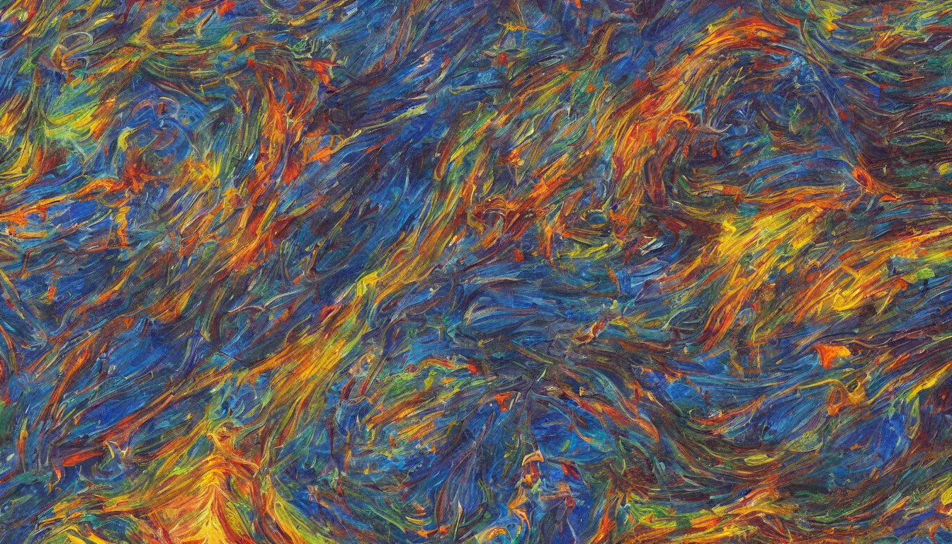 Image similar to highly detailed painting of the void