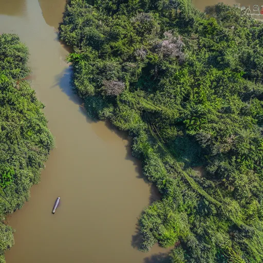 Prompt: still color photo, nong khai thailand mekong river, 8 k, 1 5 0 mp,