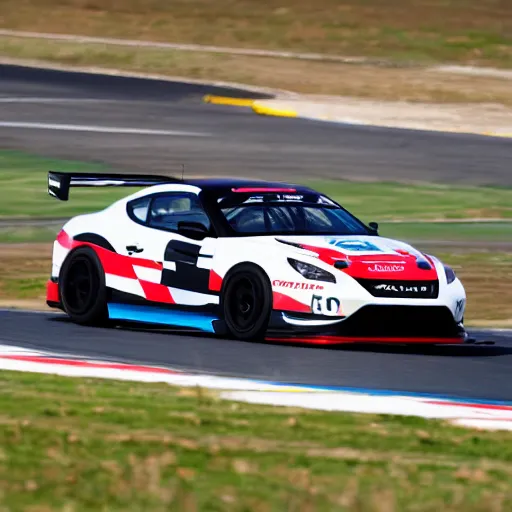 Image similar to GT4 Nissan Altimia black plain livery racing on track photo 2022