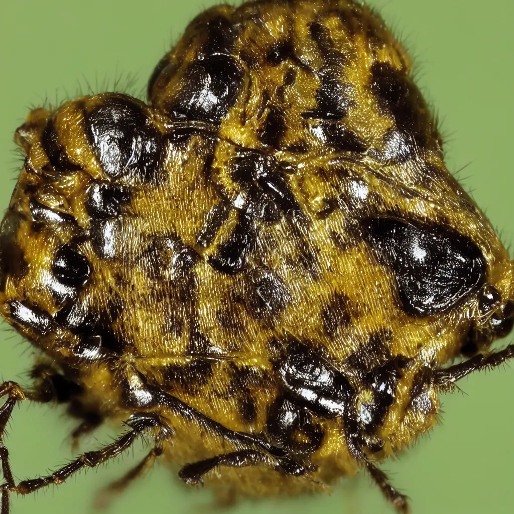 Image similar to the face of the insect vespa bellutina,