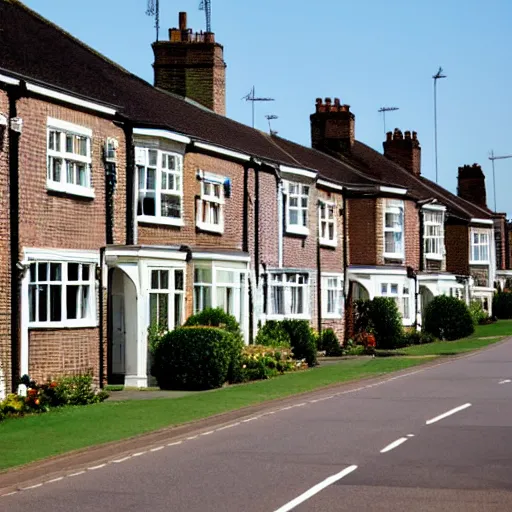 Image similar to british suburban street, houses, 2006