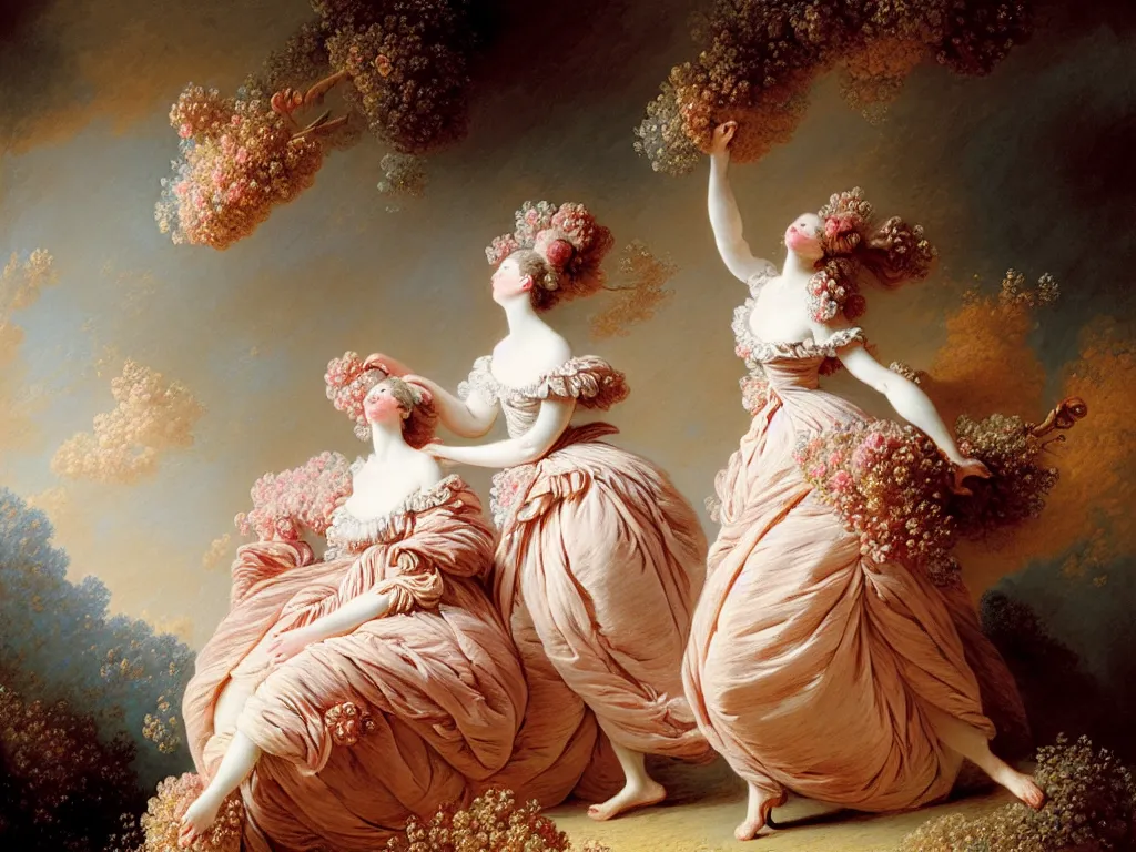Image similar to fragrance advertising campaign by jean honore fragonard, highly detailed, intricate