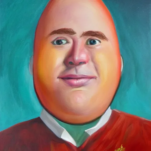 Image similar to patrick steward if he turned into a potato, painting