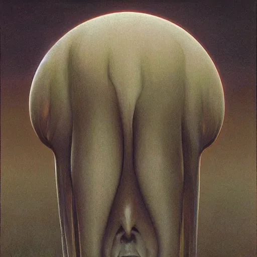 Prompt: Acid. Zdzisław Beksiński.