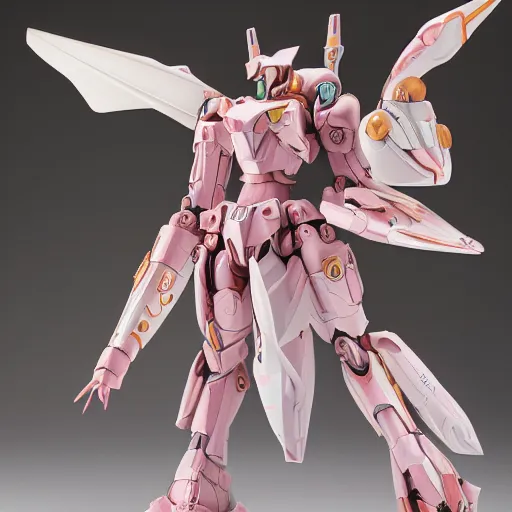 Image similar to futuristic nymphaea mecha unit waterlily upper body, sepals forming helmet, floral details, nymphaea, 8 k hd resolution, barbatos gundam with floral inlay, bandai box art, star wars, makoto kobayashi, frank gehry, raymond swanland