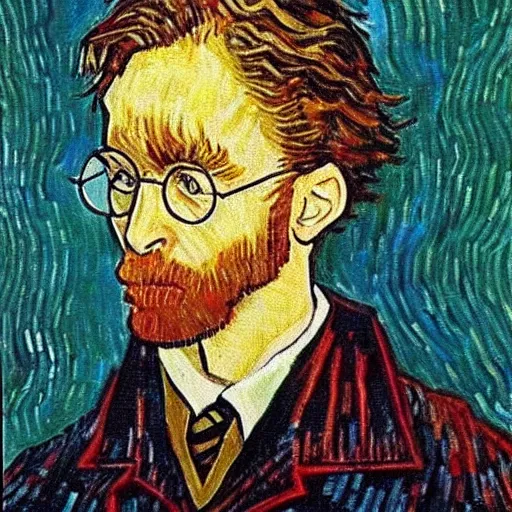 Prompt: harry potter painting by van gogh