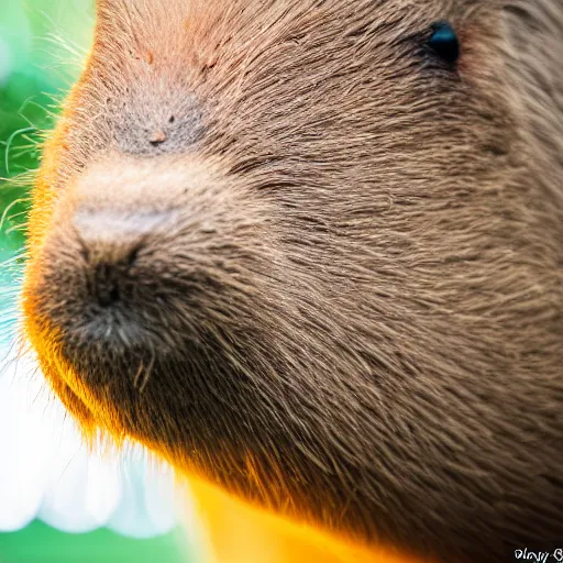 Image similar to capybara munching on gpus, studio lighting, professu photograph, taken by sony a 7 r, 4 k, depth of field, bokeh