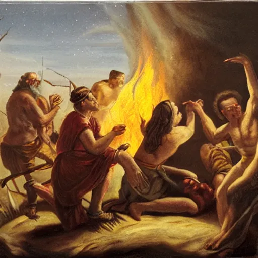Image similar to the discovery of fire